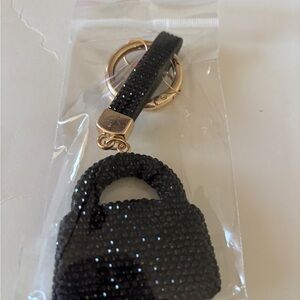 Sparkle Black Mini Purse Keychain - Brand Unspecified